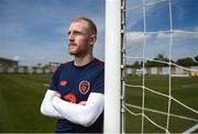 21 March 2018; Aaron McCarey poses for a portrait after speaking to media following Republic of Ireland squad training at Regnum Sports Centre in Belek, Turkey. Photo by Stephen McCarthy/Sportsfile