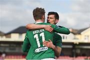 19 March 2018; Kieran Sadlier of Cork City celebrates with teammate Graham Cummins after scoring his side's second goal during the SSE Airtricity League Premier Division match between Cork City and Bohemians at Turner's Cross in Cork. Photo by Eóin Noonan/Sportsfile