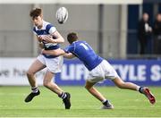 21 March 2018; Cormac O’Brien of Blackrock College is tackled by Sam Czerniak of St Mary's College during the Bank of Ireland Leinster Schools Junior Cup Final match between St Mary’s College and Blackrock College at Energia Park in Dublin. Photo by Seb Daly/Sportsfile