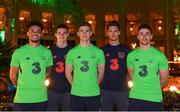 21 March 2018; Uncapped Republic of Ireland players, from left, Derrick Williams, Declan Rice, Darragh Lenihan, Kieran O'Hara and Enda Stevens pose for a picture at the team hotel in Belek, Turkey. Photo by Stephen McCarthy/Sportsfile