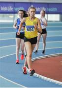 18 March 2018; Ava Ross from Glaslough Harriers, Co Monaghan, in action during the Girls U16 1.5k Walk event, at the Irish Life Health National Juvenile Indoor Championships day 2 at Athlone IT in Athlone, Co Westmeath. Photo by Tomás Greally/Sportsfile