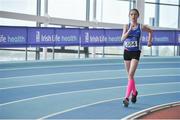 18 March 2018; Roisin Geaney from South Galway AC, in action during the Girls U15 1k Walk event, at the Irish Life Health National Juvenile Indoor Championships day 2 at Athlone IT in Athlone, Co Westmeath. Photo by Tomás Greally/Sportsfile