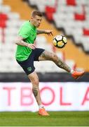 22 March 2018; James McClean during a Republic of Ireland training session at Antalya Stadium in Antalya, Turkey. Photo by Stephen McCarthy/Sportsfile
