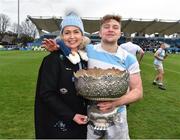23 March 2018; Blackrock College captain Liam Turner with his mother Julie following the Bank of Ireland Leinster Schools Senior Cup Final match between Belvedere College and Blackrock College at the RDS Arena in Ballsbridge, Dublin. Photo by Ramsey Cardy/Sportsfile