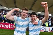 23 March 2018; Ed Brennan, left, and Harry Donnelly of Blackrock College following the Bank of Ireland Leinster Schools Senior Cup Final match between Belvedere College and Blackrock College at the RDS Arena in Ballsbridge, Dublin. Photo by Ramsey Cardy/Sportsfile