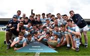 23 March 2018; The Blackrock College team celebrate following the Bank of Ireland Leinster Schools Senior Cup Final match between Belvedere College and Blackrock College at the RDS Arena in Ballsbridge, Dublin. Photo by Ramsey Cardy/Sportsfile