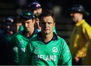 23 March 2018; Andrew McBrine of Ireland dejected following the ICC Cricket World Cup Qualifier match between Ireland and Afghanistan at Harare Sports Club in Harare, Zimbabwe. Photo by Jekesai Njikizana/Sportsfile