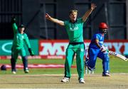 23 March 2018; Barry McCarthy of Ireland appeals for a wicket during the ICC Cricket World Cup Qualifier match between Ireland and Afghanistan at Harare Sports Club in Harare, Zimbabwe. Photo by Jekesai Njikizana/Sportsfile