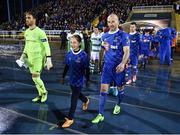 23 March 2018; Waterford captain Paul Keegan leads his side out prior to the SSE Airtricity League Premier Division match between Waterford and Shamrock Rovers at the RSC in Waterford.  Photo by Seb Daly/Sportsfile