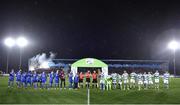 23 March 2018; Players and officials line up prior to the SSE Airtricity League Premier Division match between Waterford and Shamrock Rovers at the RSC in Waterford.  Photo by Seb Daly/Sportsfile