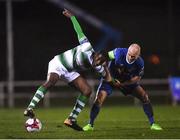 23 March 2018; Dan Carr of Shamrock Rovers in action against Paul Keegan of Waterford during the SSE Airtricity League Premier Division match between Waterford and Shamrock Rovers at the RSC in Waterford.  Photo by Seb Daly/Sportsfile