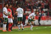 23 March 2018; Alan Judge comes on as a second half substitute to replace his Republic of Ireland team-mate Jeff Hendrick during the International Friendly match between Turkey and Republic of Ireland at Antalya Stadium in Antalya, Turkey. Photo by Stephen McCarthy/Sportsfile