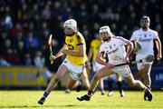 24 March 2018; Rory O'Connor of Wexford in action against Jack Coyne of Galway during the Allianz Hurling League Division 1 quarter-final match between Wexford and Galway at Innovate Wexford Park in Wexford. Photo by Sam Barnes/Sportsfile