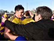 24 March 2018; Lee Chin of Wexford is congratulated by supporters following the Allianz Hurling League Division 1 quarter-final match between Wexford and Galway at Innovate Wexford Park in Wexford. Photo by Sam Barnes/Sportsfile
