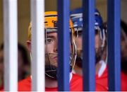 24 March 2018; Cuala captain Paul Schutte looks on as he and his team-mates wait for gate to the pitch to be opened before the AIB GAA Hurling All-Ireland Senior Club Championship Final replay match between Cuala and Na Piarsaigh at O'Moore Park in Portlaoise, Laois. Photo by Piaras Ó Mídheach/Sportsfile