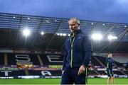 24 March 2018; Leinster senior coach Stuart Lancaster ahead of the Guinness PRO14 Round 18 match between Ospreys and Leinster at the Liberty Stadium in Swansea, Wales. Photo by Ramsey Cardy/Sportsfile