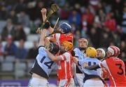 24 March 2018; Seán Moran of Cuala gathers possession during the AIB GAA Hurling All-Ireland Senior Club Championship Final replay match between Cuala and Na Piarsaigh at O'Moore Park in Portlaoise, Laois. Photo by Piaras Ó Mídheach/Sportsfile