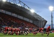 24 March 2018; A general view of action during the Guinness PRO14 Round 18 match between Munster and Scarlets at Thomond Park in Limerick.  Photo by Seb Daly/Sportsfile