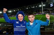 24 March 2018; Leinster supporters Andrew Cooper, left, and Aaron Kingston ahead of the Guinness PRO14 Round 18 match between Ospreys and Leinster at the Liberty Stadium in Swansea, Wales. Photo by Ramsey Cardy/Sportsfile