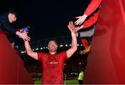 24 March 2018; Billy Holland of Munster is greeted by supporters after the Guinness PRO14 Round 18 match between Munster and Scarlets at Thomond Park in Limerick. Photo by Diarmuid Greene/Sportsfile