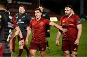 24 March 2018; Ian Keatley with James Cronin after the Guinness PRO14 Round 18 match between Munster and Scarlets at Thomond Park in Limerick. Photo by Diarmuid Greene/Sportsfile