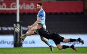 24 March 2018; Barry Daly of Leinster is tackled by Hanno Dirksen of Ospreys during the Guinness PRO14 Round 18 match between Ospreys and Leinster at the Liberty Stadium in Swansea, Wales. Photo by Ramsey Cardy/Sportsfile