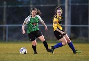 24 March 2018; Lucy McCartan of Peamount United in action against Carla McManus of Kilkenny United during the Continental Tyres Women’s National League match between Peamount United and Kilkenny United at Greenogue in Newcastle, Dublin.   Photo by Barry Cregg/Sportsfile