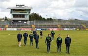 25 March 2018; Kerry players walk the pitch prior to the Allianz Football League Division 1 Round 7 match between Tyrone and Kerry at Healy Park in Omagh, Tyrone. Photo by Brendan Moran/Sportsfile