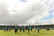 25 March 2018; Fermanagh players ahead of the Allianz Football League Division 3 Round 7 match between Longford and Fermanagh at Glennon Brothers Pearse Park in Longford. Photo by Eóin Noonan/Sportsfile