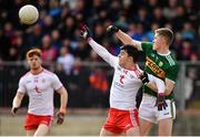 25 March 2018; Lee Brennan of Tyrone in action against Jason Foley of Kerry during the Allianz Football League Division 1 Round 7 match between Tyrone and Kerry at Healy Park in Omagh, Tyrone. Photo by Brendan Moran/Sportsfile