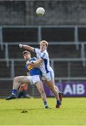 25 March 2018; Michael Quinlivan of Tipperary in action against Padraig Faulkner of Cavan during the Allianz Football League Division 2 Round 7 match between Cavan and Tipperary at Kingspan Breffni in Cavan. Photo by Piaras Ó Mídheach/Sportsfile