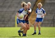 25 March 2018; Rosemary Courtney of Monaghan in action against Fiona Claffey of Westmeath during the Lidl Ladies Football National League Division 1 Round 6 match between Monaghan and Westmeath at St Tiernach's Park in Clones, Monaghan. Photo by Philip Fitzpatrick/Sportsfile