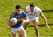25 March 2018; Michael Quinlivan of Tipperary in action against Killian Clarke of Cavan during the Allianz Football League Division 2 Round 7 match between Cavan and Tipperary at Kingspan Breffni in Cavan. Photo by Piaras Ó Mídheach/Sportsfile