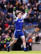 25 March 2018; Rory Beggan of Monaghan celebrates his side's victory following the Allianz Football League Division 1 Round 7 match between Dublin and Monaghan at Croke Park in Dublin. Photo by Stephen McCarthy/Sportsfile