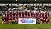 24 March 2018; The Slaughtneil squad before the AIB All-Ireland Senior Club Camogie Final match between Sarsfields and Slaughtneil at St Tiernach's Park in Clones, Monaghan.  Photo by Oliver McVeigh/Sportsfile