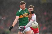 25 March 2018; Éanna Ó Conchúir of Kerry is tackled by Rory Brennan of Tyrone during the Allianz Football League Division 1 Round 7 match between Tyrone and Kerry at Healy Park in Omagh, Tyrone. Photo by Brendan Moran/Sportsfile