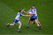 25 March 2018; Darren Daly of Dublin is tackled by Dessie Ward of Monaghan and Dessie Mone, left, during the Allianz Football League Division 1 Round 7 match between Dublin and Monaghan at Croke Park in Dublin. Photo by Ray McManus/Sportsfile