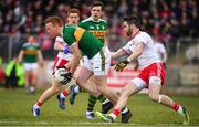 25 March 2018; Johnny Buckley of Kerry in action against Ronan McNamee of Tyrone during the Allianz Football League Division 1 Round 7 match between Tyrone and Kerry at Healy Park in Omagh, Tyrone. Photo by Brendan Moran/Sportsfile