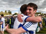 25 March 2018; Niall Clerkin, right, and Ciarán Brady of Cavan celebrate after the Allianz Football League Division 2 Round 7 match between Cavan and Tipperary at Kingspan Breffni in Cavan. Photo by Piaras Ó Mídheach/Sportsfile