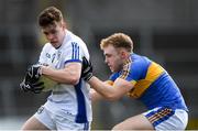 25 March 2018; Dara McVeety of Cavan in action against Kevin Fahey of Tipperary during the Allianz Football League Division 2 Round 7 match between Cavan and Tipperary at Kingspan Breffni in Cavan. Photo by Piaras Ó Mídheach/Sportsfile