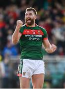 25 March 2018; Aidan O'Shea of Mayo celebrates after the final whistle the Allianz Football League Division 1 Round 7 match between Donegal and Mayo at MacCumhaill Park in Ballybofey, Donegal. Photo by Oliver McVeigh/Sportsfile