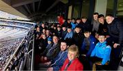 25 March 2018; Members of Na Fianna U-14 boys team pictured at Dublin’s football match vs Monaghan in the Allianz Leagues. AIB, proudly Backing Club and County, treated players of the Na Fianna U-14 boys team to a VIP Matchday Experience at Dublin’s football match after the club was selected as the final round of winners of AIB’s local branch competition. AIB’s competition called for local Dublin clubs to complete an entry form on-site at a local AIB branch. From there, winners were drawn in the lead up to each of Dublin’s home matches in Croke Park throughout the 2018 season. The competition ran for a total of four fixtures. Photo by Ray McManus/Sportsfile