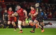 24 March 2018; Sammy Arnold of Munster in action against Will Boyde of Scarlets during the Guinness PRO14 Round 18 match between Munster and Scarlets at Thomond Park in Limerick. Photo by Diarmuid Greene/Sportsfile