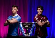 26 March 2018; The 2018 Allianz Football League Division 1 Final takes place at Croke Park this Sunday April 1st. In attendance at a photocall ahead of the Allianz Football League Division 1 Final is John Small of Dublin, left, and Shane Walsh of Galway, at Croke Park, Dublin. Photo by Seb Daly/Sportsfile