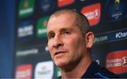 26 March 2018; Senior coach Stuart Lancaster during a Leinster Rugby press conference at Leinster Rugby Headquarters in Dublin. Photo by Ramsey Cardy/Sportsfile
