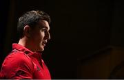 26 March 2018; Ian Keatley during a Munster Rugby press conference at the University of Limerick in Limerick. Photo by Diarmuid Greene/Sportsfile