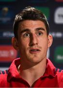 26 March 2018; Ian Keatley during a Munster Rugby press conference at the University of Limerick in Limerick. Photo by Diarmuid Greene/Sportsfile
