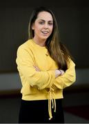 26 March 2018; The Women’s Gaelic Players Association (WGPA) presented its 2018 third-level scholarships on Friday 2nd March at PWC headquarters in Dublin. A total of 37 scholarships have been awarded to third-level students across multiple colleges who play intercounty Camogie and Ladies Football. The scholarship scheme recognises the efforts of WGPA members in pursuing a dual career, enabling them to focus their attention on taking opportunities for ongoing personal and professional development whilst striving for excellence as athletes. Pictured is Aishling Sheridan of Cavan in attendance at PWC HQ, Spencer Dock in Dublin. Photo by David Fitzgerald/Sportsfile
