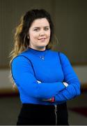 26 March 2018; The Women’s Gaelic Players Association (WGPA) presented its 2018 third-level scholarships on Friday 2nd March at PWC headquarters in Dublin. A total of 37 scholarships have been awarded to third-level students across multiple colleges who play intercounty Camogie and Ladies Football. The scholarship scheme recognises the efforts of WGPA members in pursuing a dual career, enabling them to focus their attention on taking opportunities for ongoing personal and professional development whilst striving for excellence as athletes. Pictured is Laurie Ryan of Clare in attendance at PWC HQ, Spencer Dock in Dublin. Photo by David Fitzgerald/Sportsfile