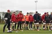 26 March 2018; Ian Keatley and team-mates during Munster Rugby squad training at the University of Limerick in Limerick. Photo by Diarmuid Greene/Sportsfile